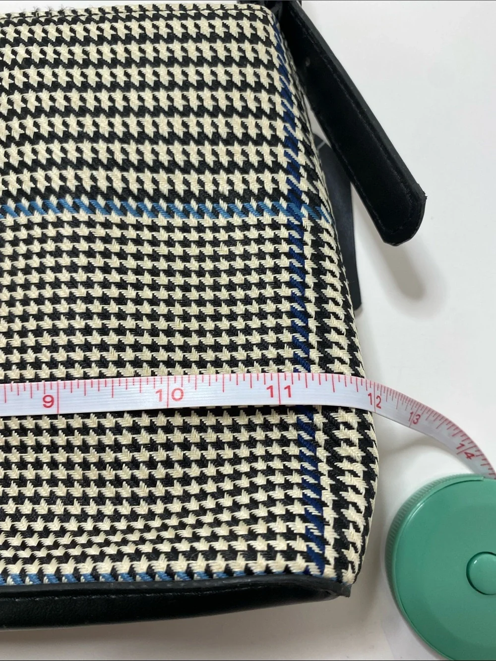 Ralph Lauren Black and Cream Houndstooth Shoulder Bag and Wallet - Picture 15 of 16